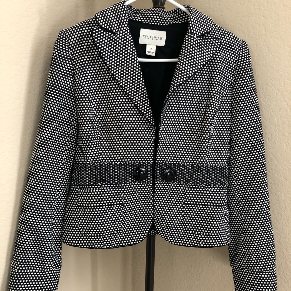 White House Black Market Houndstooth Blazer
